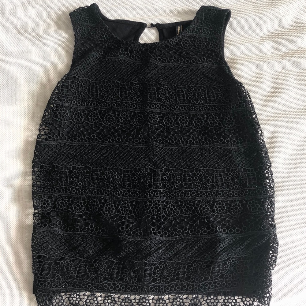 Black lace top